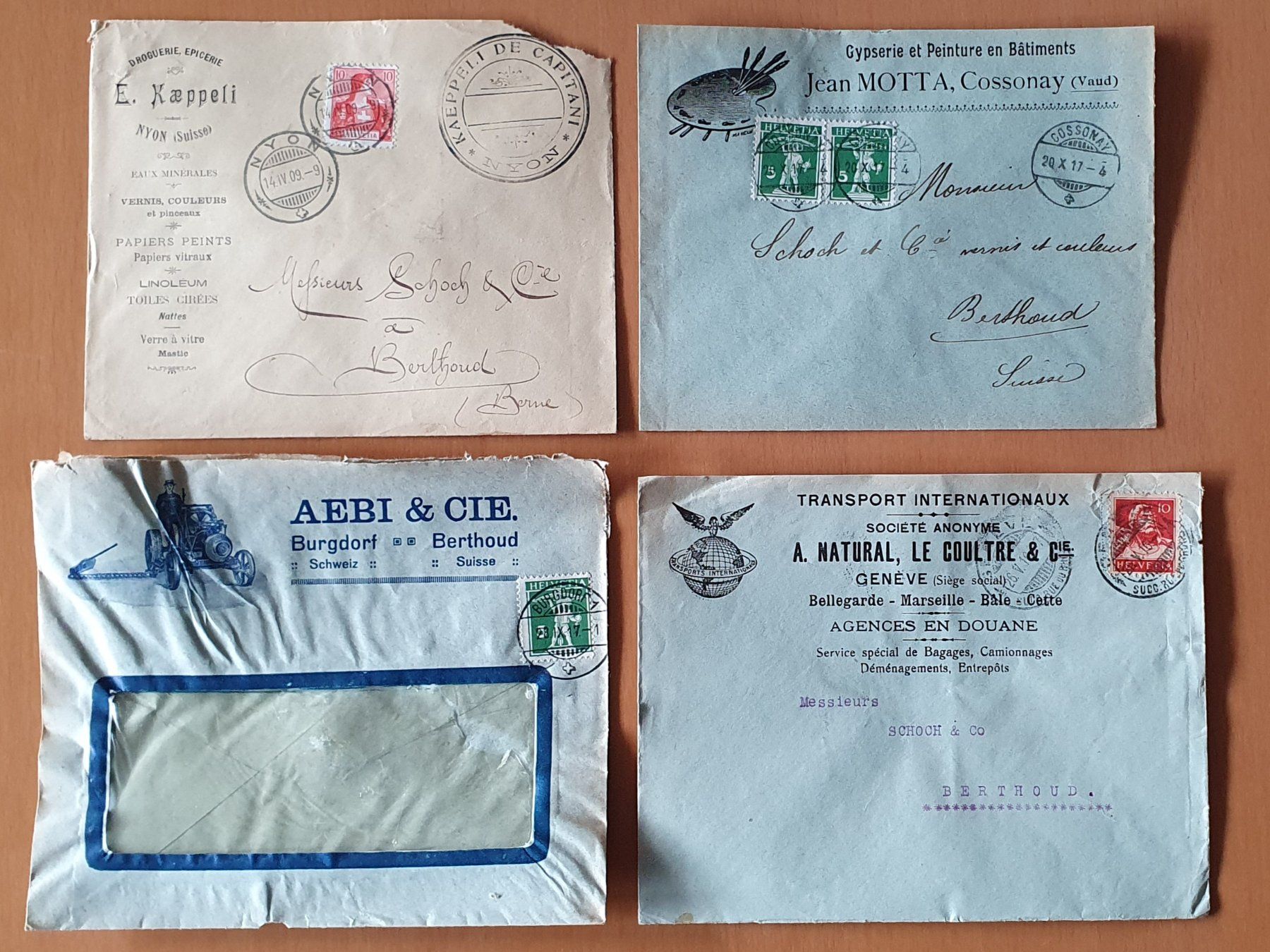 Tous les timbres: 4 Illustrierte Briefe – D'occasion à Kreuzlingen par Rschweiz1