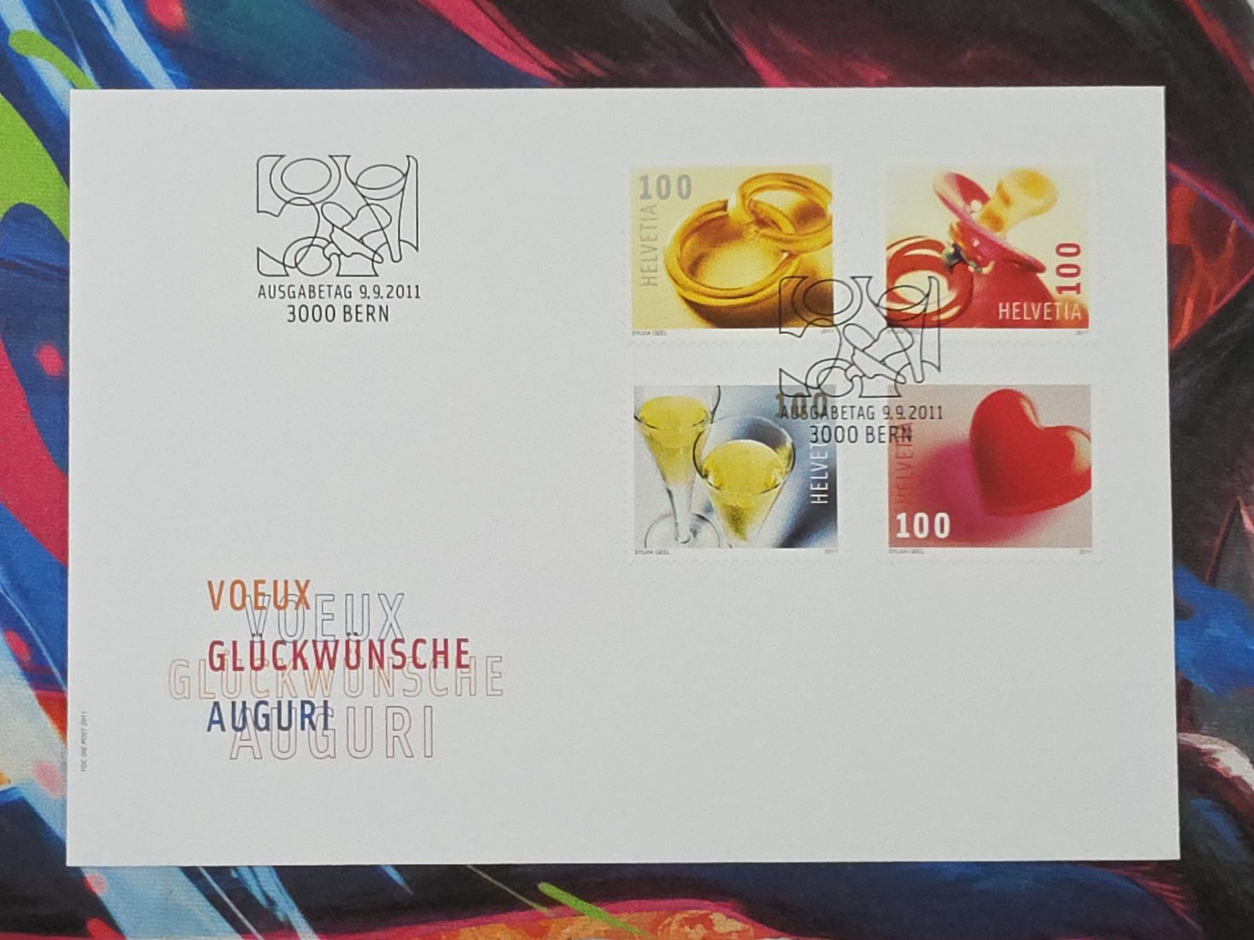 Tutti i francobolli: CL29 Enveloppe + Timbre Suisse 2011 – Usato da Cousset venduto da Patrick_Collections