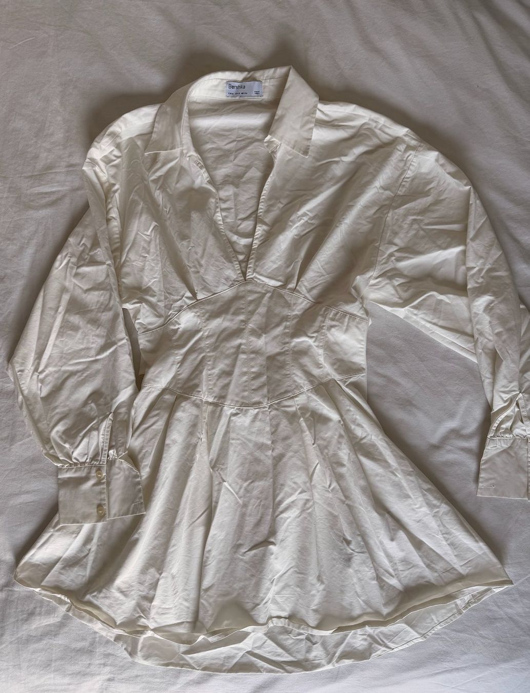 Bershka Vestiti: White corset dress – Nuovo (secondo la descrizione) da Buonas venduto da mej_6s67