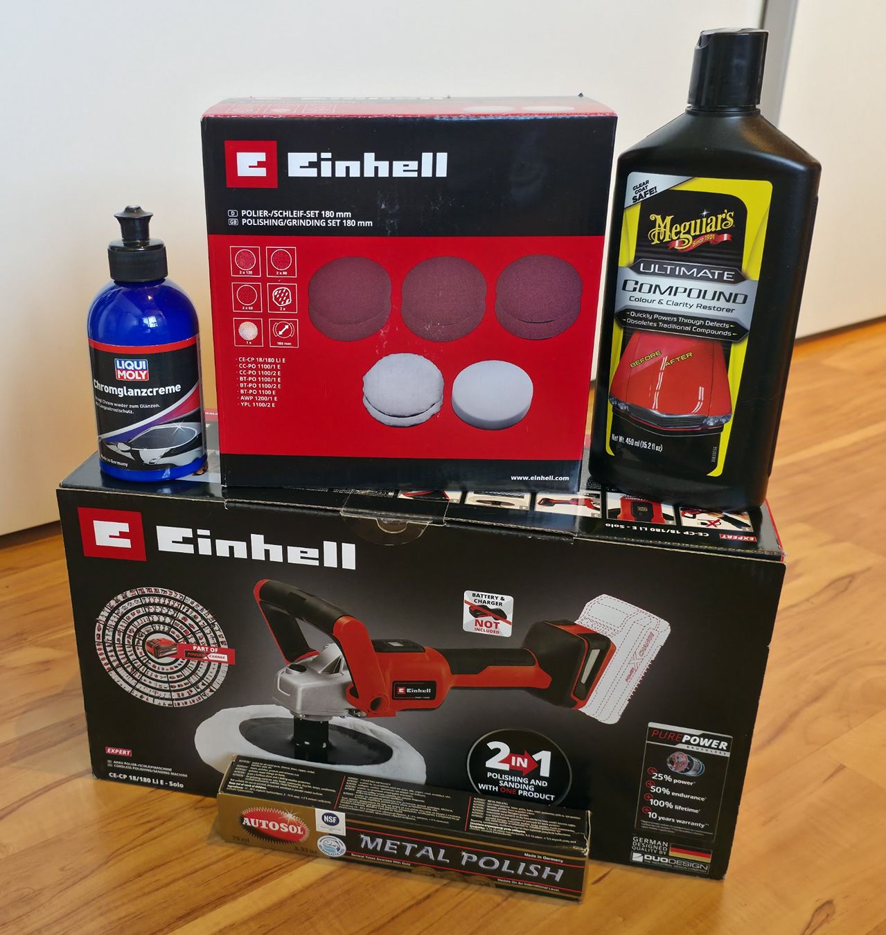 Einhell Tutti gli attrezzi: Polisseuse voiture Einhell + accessoires – Nuovo e nell'imballaggio originale da La Chaux-de-Fonds venduto da Mathieu2300