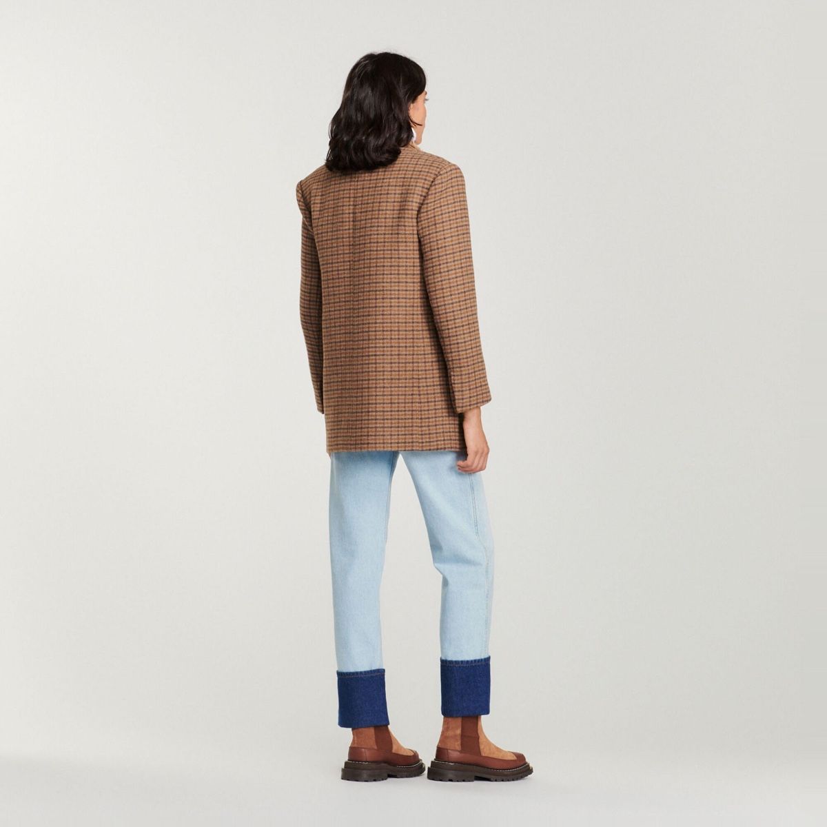 Sandro Giacche: NEW Sandro Jenna Checked Single-Breasted Blazer – Nuovo (secondo la descrizione) da Ebmatingen venduto da dartim 1