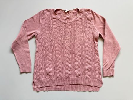 Talbots pullover cable knit style 100% cotton Women M