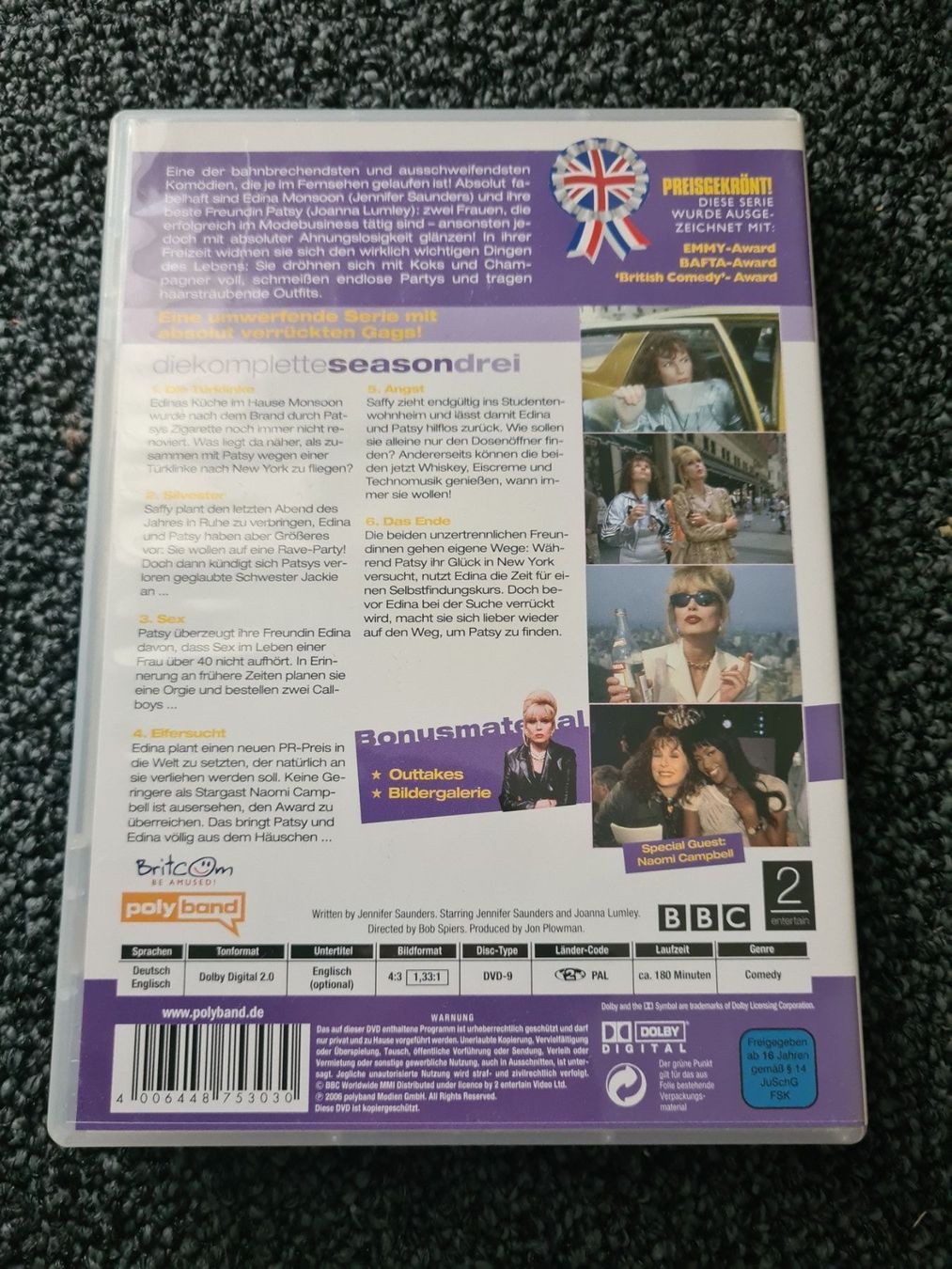 Tutti i DVDs: ABSOLUTELY FABULOUS STAFFEL 3 – Usato da Ruswil venduto da jan_bxl5 1