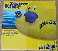 Radio Zürisee Ente - Schwimmhilfe mit Haltegriffen - NEU