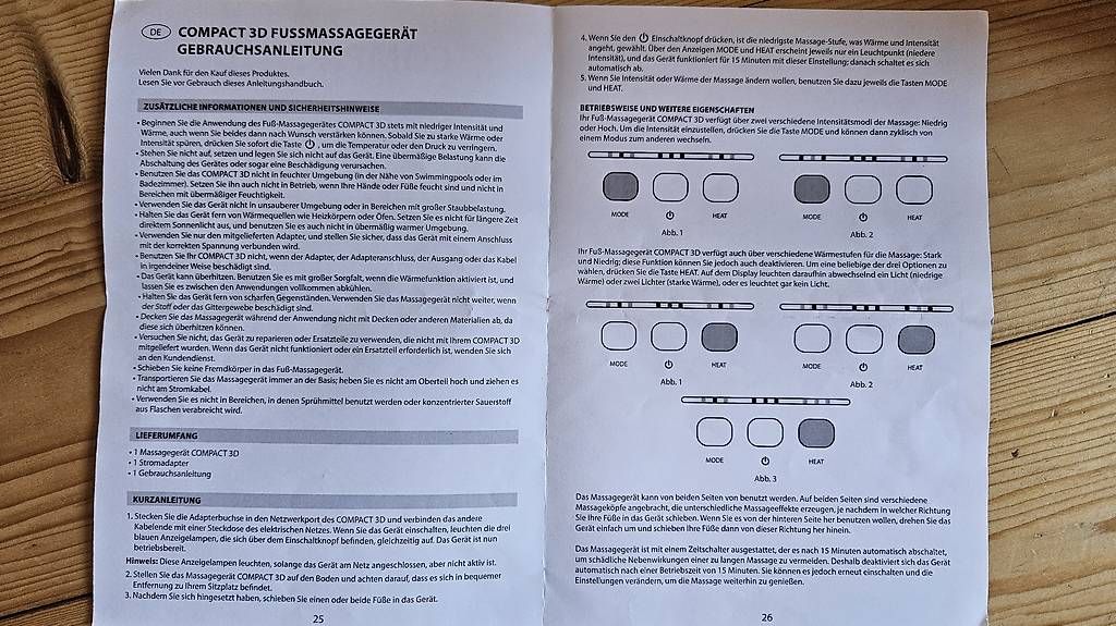 Dispositivi per massaggi: Fussmassage Gerät mit Heizung – Usato da Müllheim Dorf venduto da fetho 1