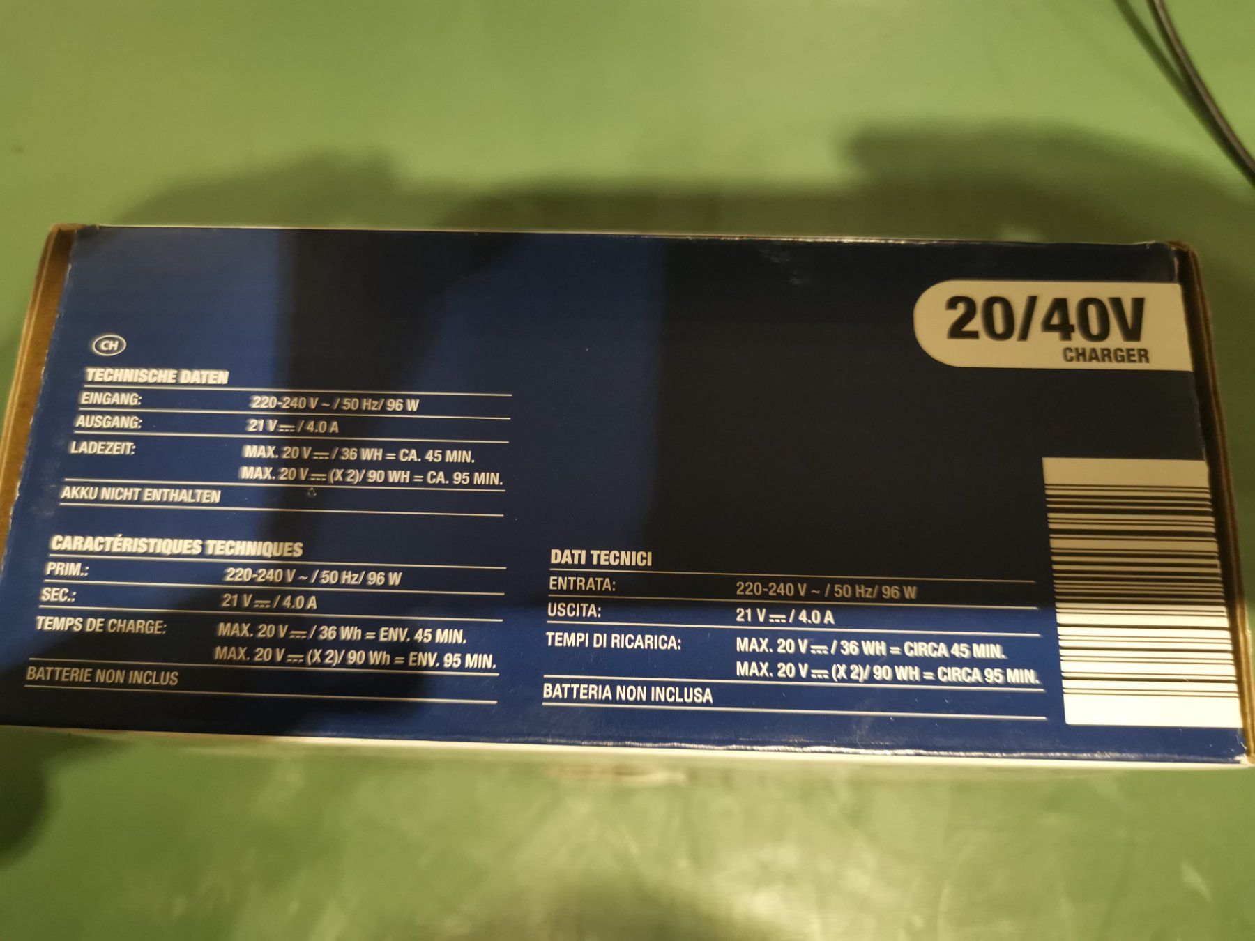 Akkuschrauber: Ladegerät  Ferrex Aldi 20/40V – Neu und originalverpackt aus Zürich von  2
