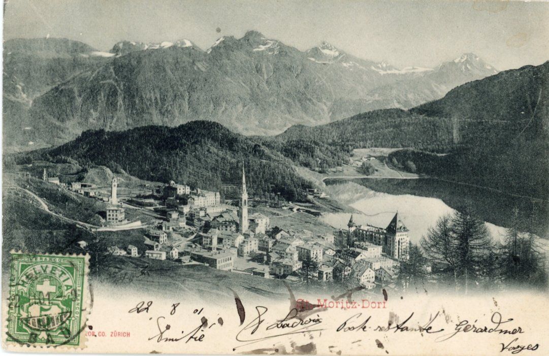 Cartoline postali: Maloja   GR       um 1901 – Usato da Brig venduto da Valcards54