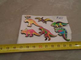 6 ver. Dinosaurier Pins (B800)