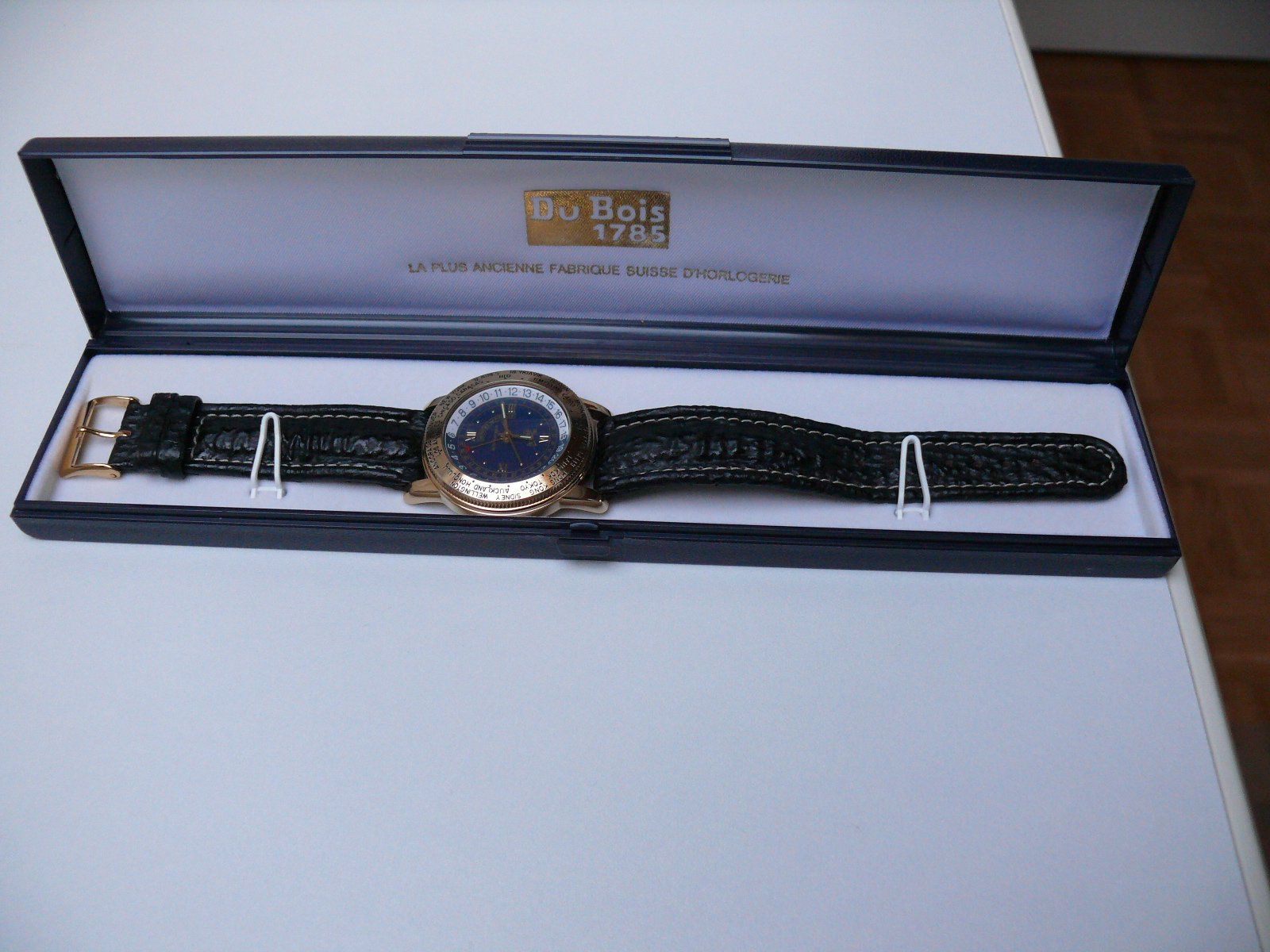 DuBois et fils Orologi: DU BOIS+FILS        Weltzeituhr – Nuovo (secondo la descrizione) da Murten venduto da AnakondA1946 5