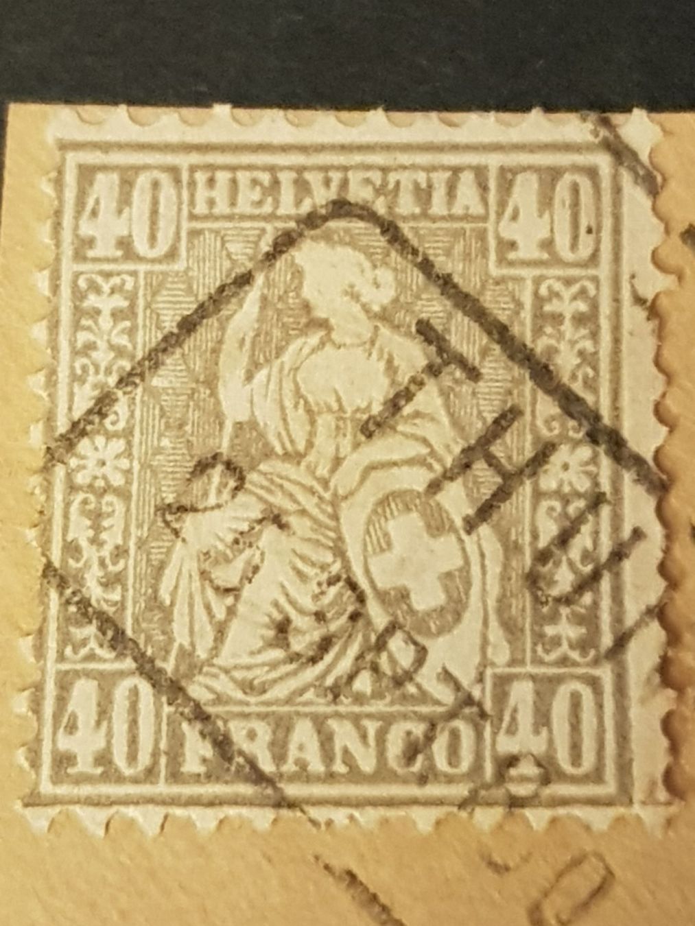 Tutti i francobolli: 42 (220.-) Sitzende Helvetia – Usato da Buttikon SZ venduto da Mstrubeli