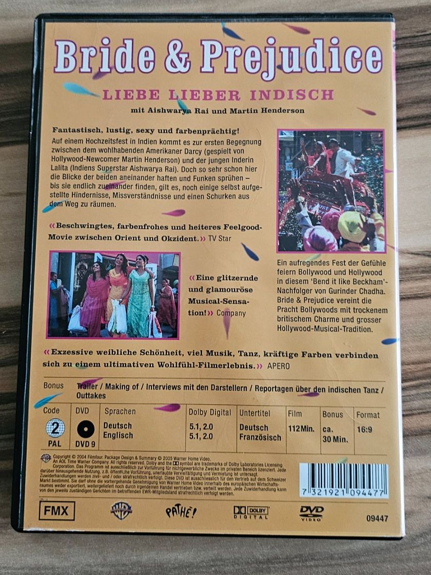 Tutti i DVDs: Bride & Prejudice / DVD – Usato da Geuensee venduto da jes_9xyk 1