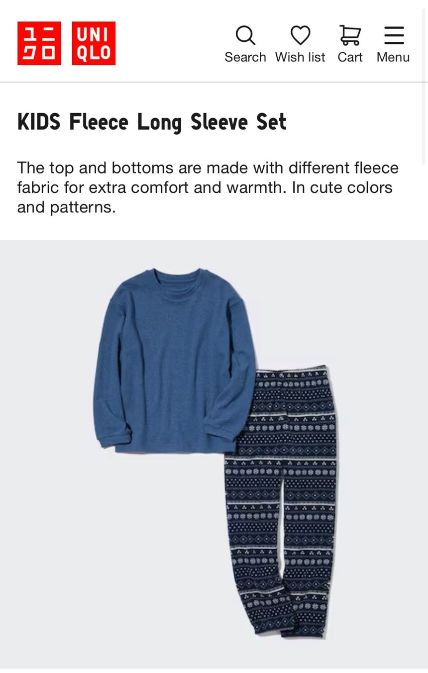 Pigiami: Neu** Winter Pyjama Uniqlo Gr. 152 – Nuovo e nell'imballaggio originale da Zollikon venduto da Krenapf 2