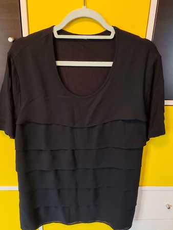 Schwarzes Chiffon Shirt Grösse 44 GERRY WEBER elegant