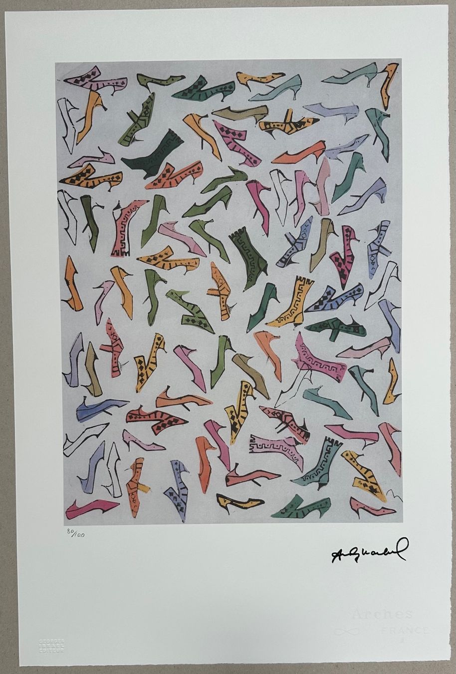 Tableaux: Warhol: Shoes, POP Art 80/100 – Neuf (Voir description) à Meilen par Smgdesign