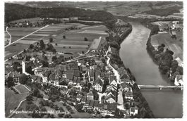 Kaiserstuhl am Rhein (AG) Flugaufnahme  Foto-AK Zurzach 1969
