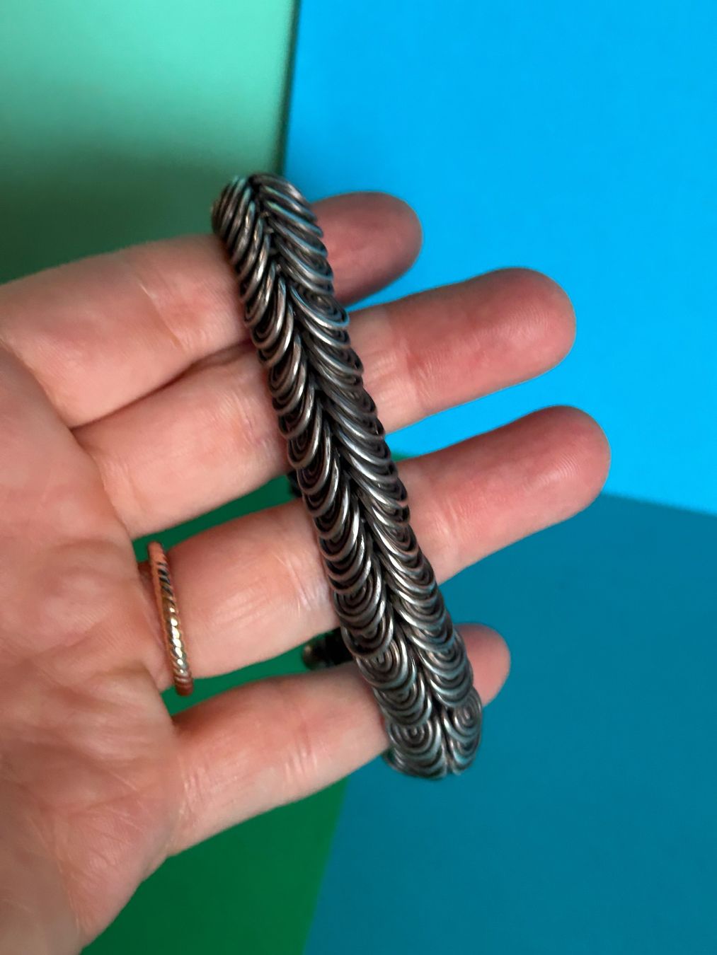Armbänder & -reifen: Antikes Silber Armband Vintage Indien – Defekt aus Dittingen von Bellevista