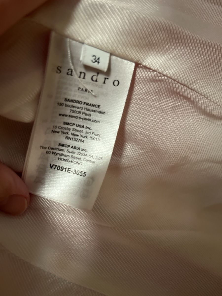 Sandro Completi & Tailleur: Sandro Anzug Grösse 34 Blazer / 36 Hose – Usato da Zürich venduto da Mme22 3