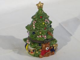 edle Weihnachtsbaum-Keramik-Dose