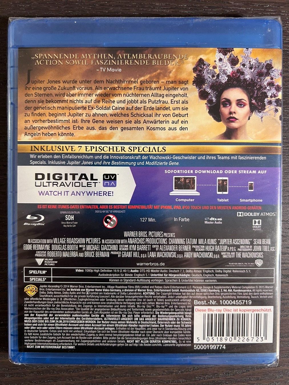 Alle DVDs: Jupiter Ascending – Neu und originalverpackt aus Zürich von Blu-ray_ZH 1