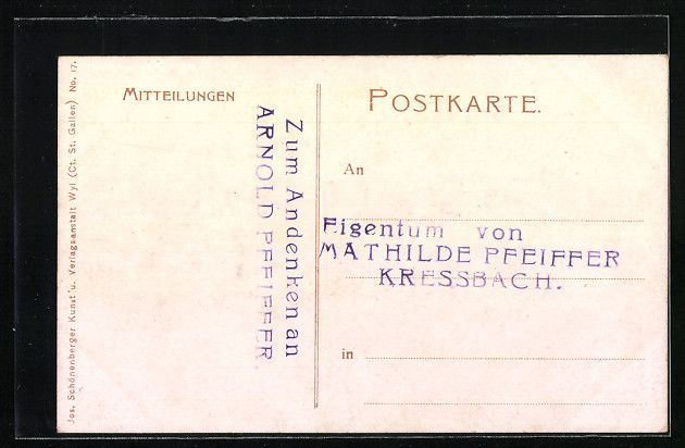Ansichtskarten: Flawil, Bahnhof, Mittlere Bahnhostrasse, – Gebraucht aus Berlin von bartko-reher 1