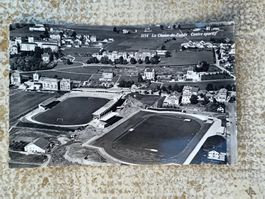 Luftaufnahme La Chaux-de-Fonds  Centre Sportif Gelaufen 1959