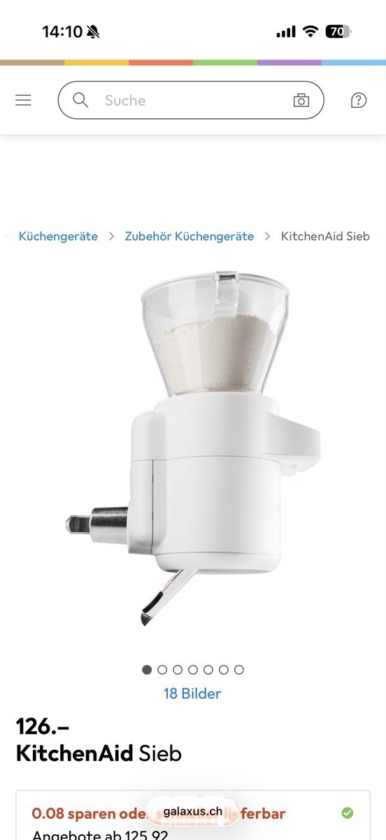Kitchenaid Elettrodomestici da cucina: Kitchen Aid Sieb mit Waage – Usato da Winkel venduto da _OachKatzerl_ 1