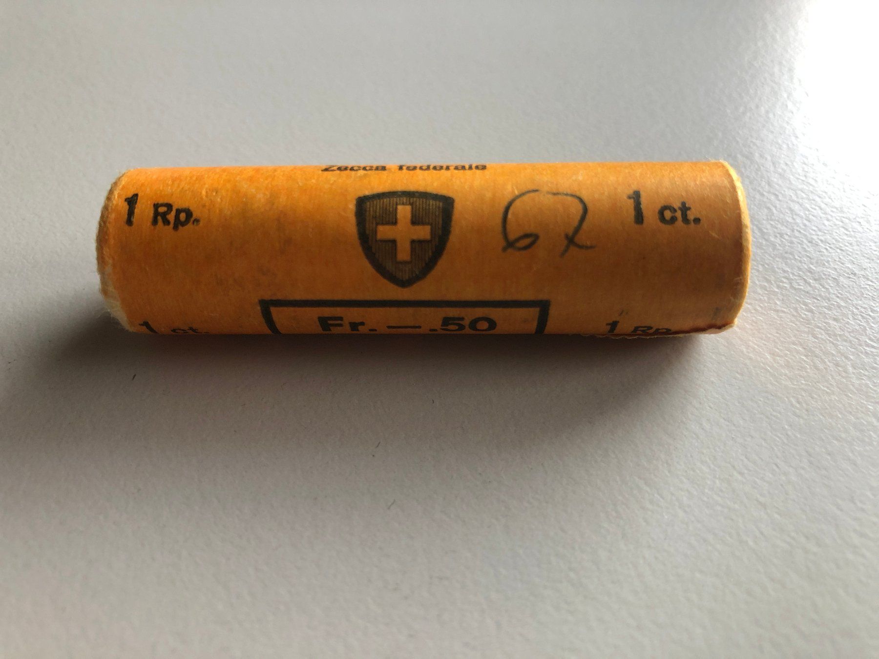Tutti le monete: 1 Rp. Originalrolle 1967  Gratis Versand – Nuovo e nell'imballaggio originale da Schötz venduto da Odpa