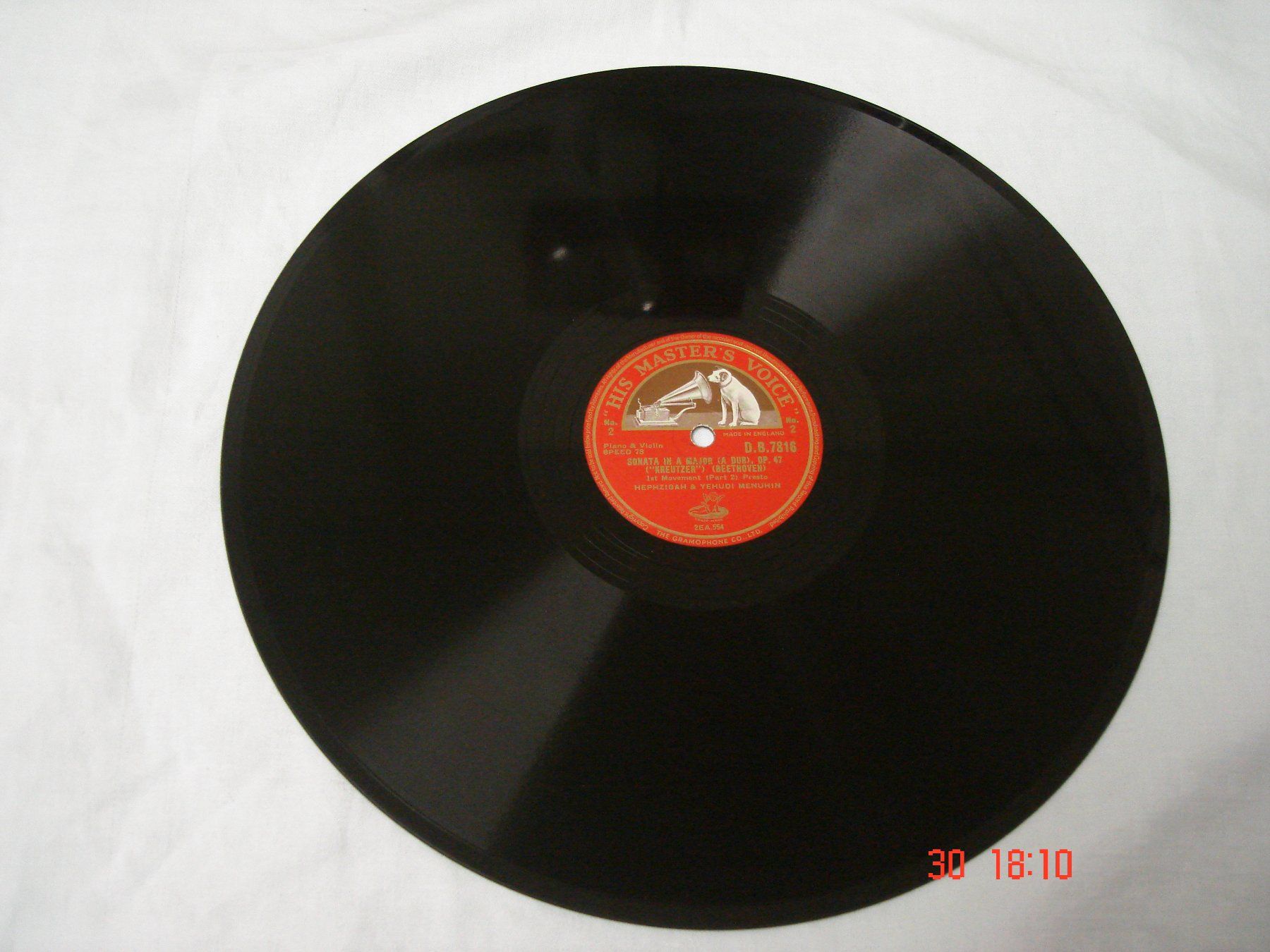 Dischi in vinile: Schellackplatten Beethoven Kreutzersonate A-Dur Op.47 – Usato da Aeschi SO venduto da abi1951 2