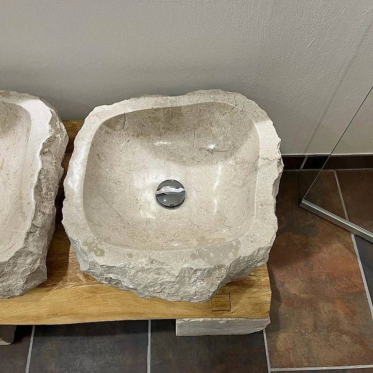 Lavabi & lavandini: Granit-Waschbecken Creme  Spezielles – Nuovo e nell'imballaggio originale da Berikon venduto da al7_7jyx 1