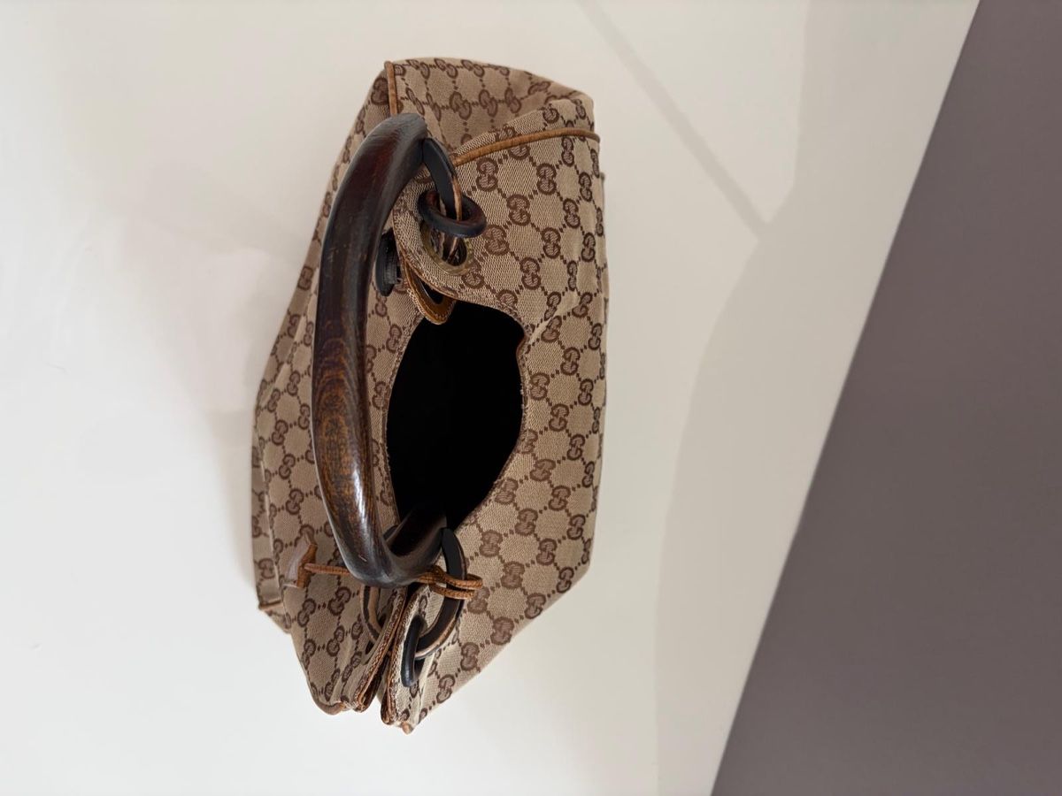 Gucci Borse da donna: Gucci GG Canvas Beige Holzhenkel – Nuovo (secondo la descrizione) da Zürich venduto da koc_6l5j 3