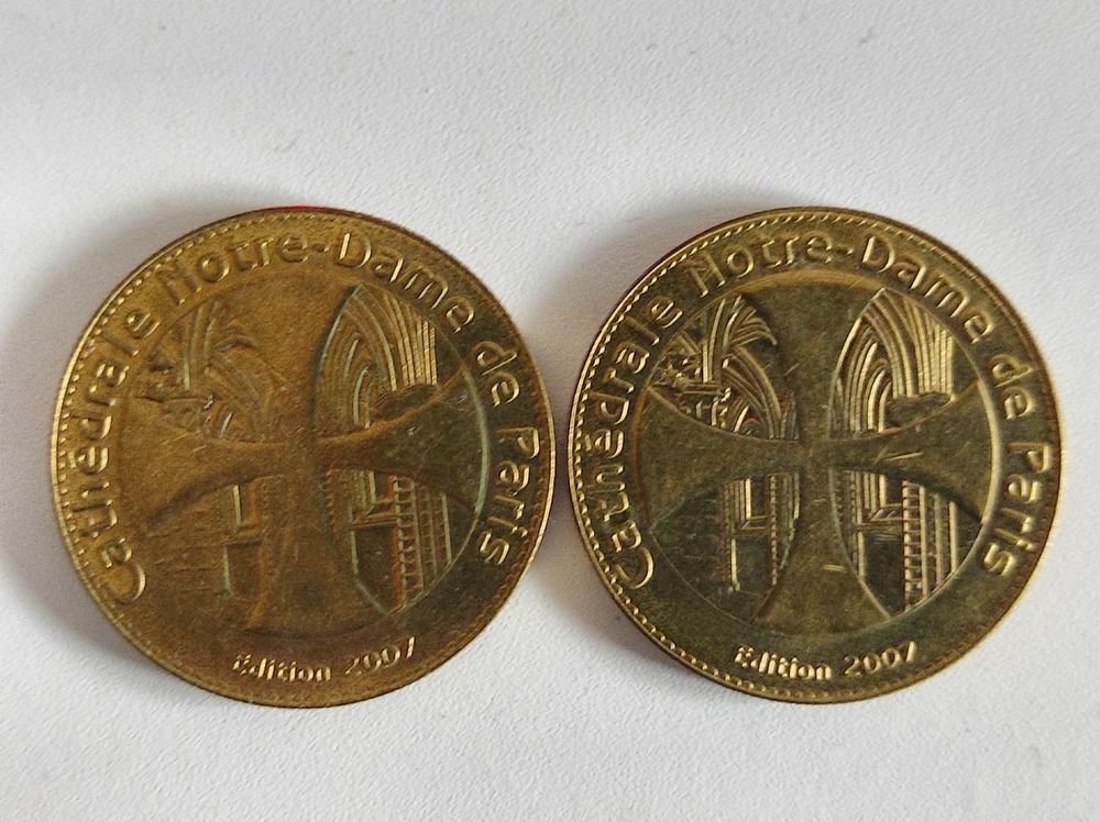Medaillen: 2 medailles collection Notre Dame de Paris 2007 – Neu (gemäss Beschreibung) aus Renens VD von cla_7zv5 1