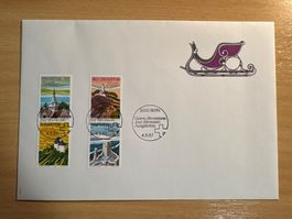 Schweizer Briefmarken Ersttagsbrief Tourismus 1987