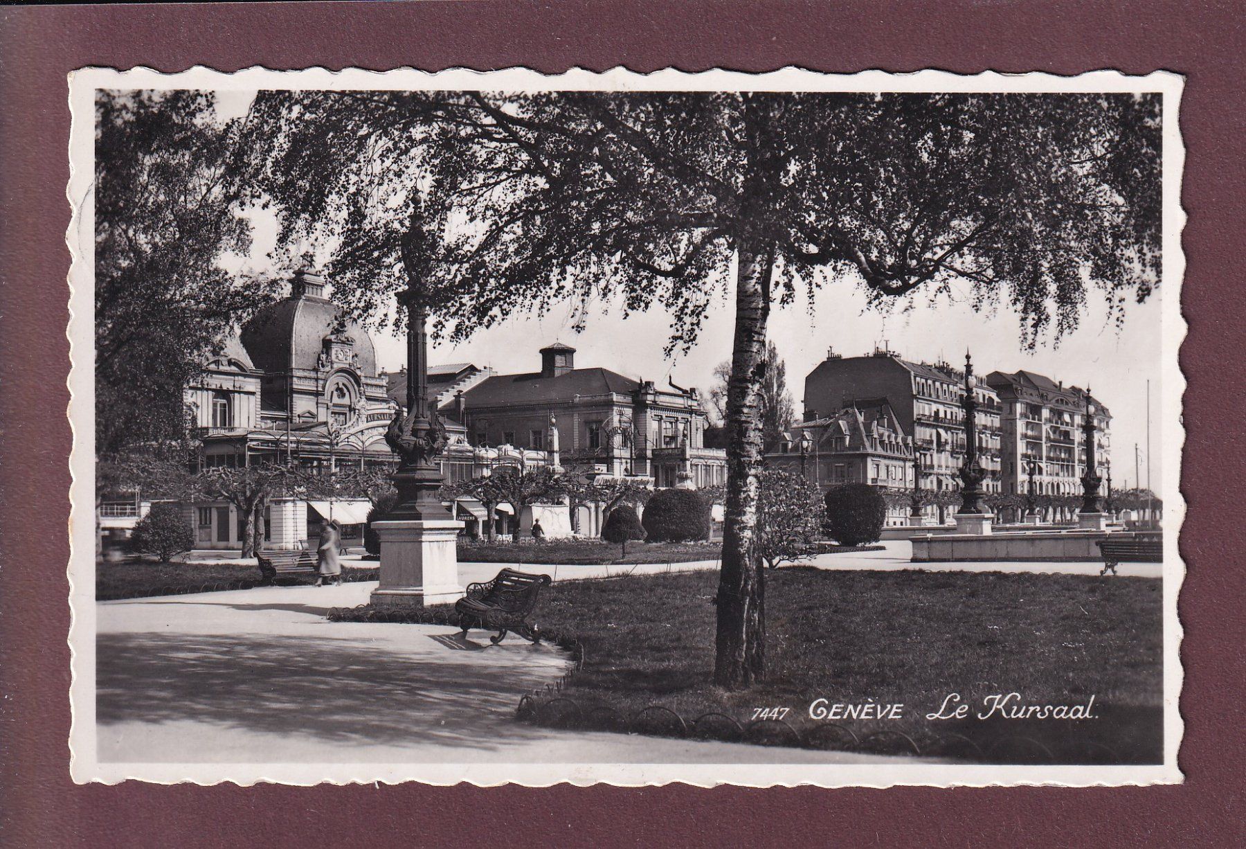 Cartoline postali: GENEVE - Kursaal – Usato da Pully venduto da nicecards