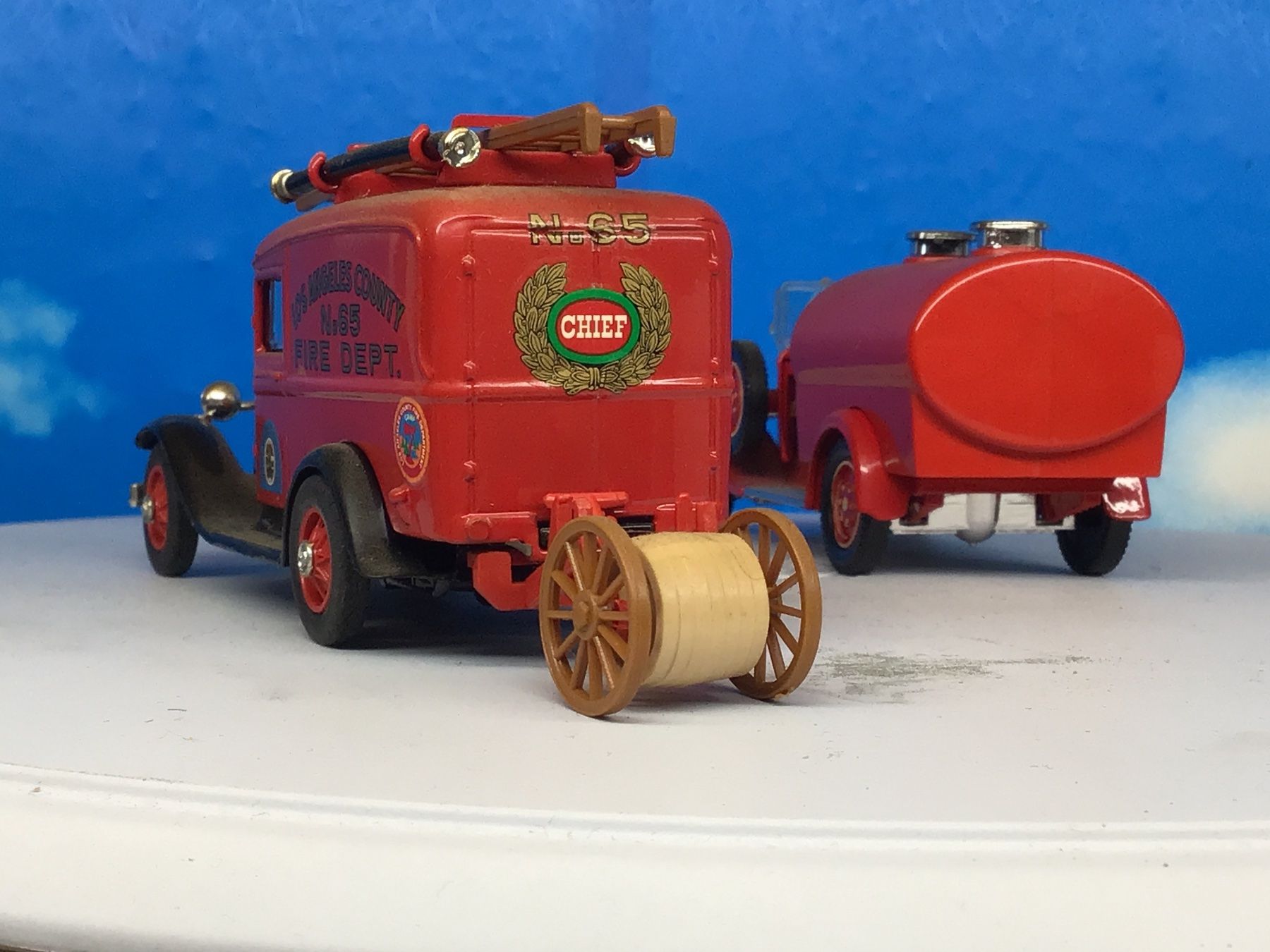 Matchbox Modellini d'auto: Matchbox Feuerwehr-Set, Ford Model A – Usato da Männedorf venduto da Spezial-Modelle 1