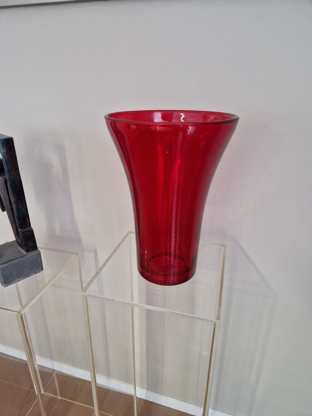 Vasi & Recipienti: Blumenvase Glas dunkelrot – Usato da Horgen venduto da ren_65gp 1
