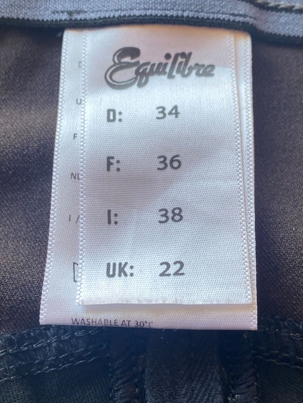 Pantaloni: 36 Reithose schwarz braun ÉQUILIBRE – Usato da Orpund venduto da Mary8972 2