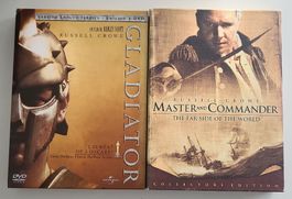 DVD Gladiator & Master and Commander - Russell Crowe