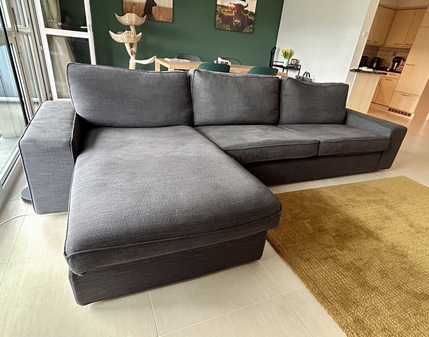 Divani: Sofa Stoff in Dunkelgrau – Usato da Rümlang venduto da surfer07 3