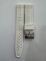 Bracelet de montre en caoutchouc blanc, 18 mm style sport v