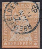 TOP Strubel 25 mit seltenem, blauen V-O RHEINFELDEN++++