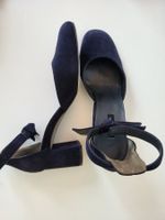 Paul Green Damen Pumps, Gr. 39 (6) - dunkelblau, Wildleder