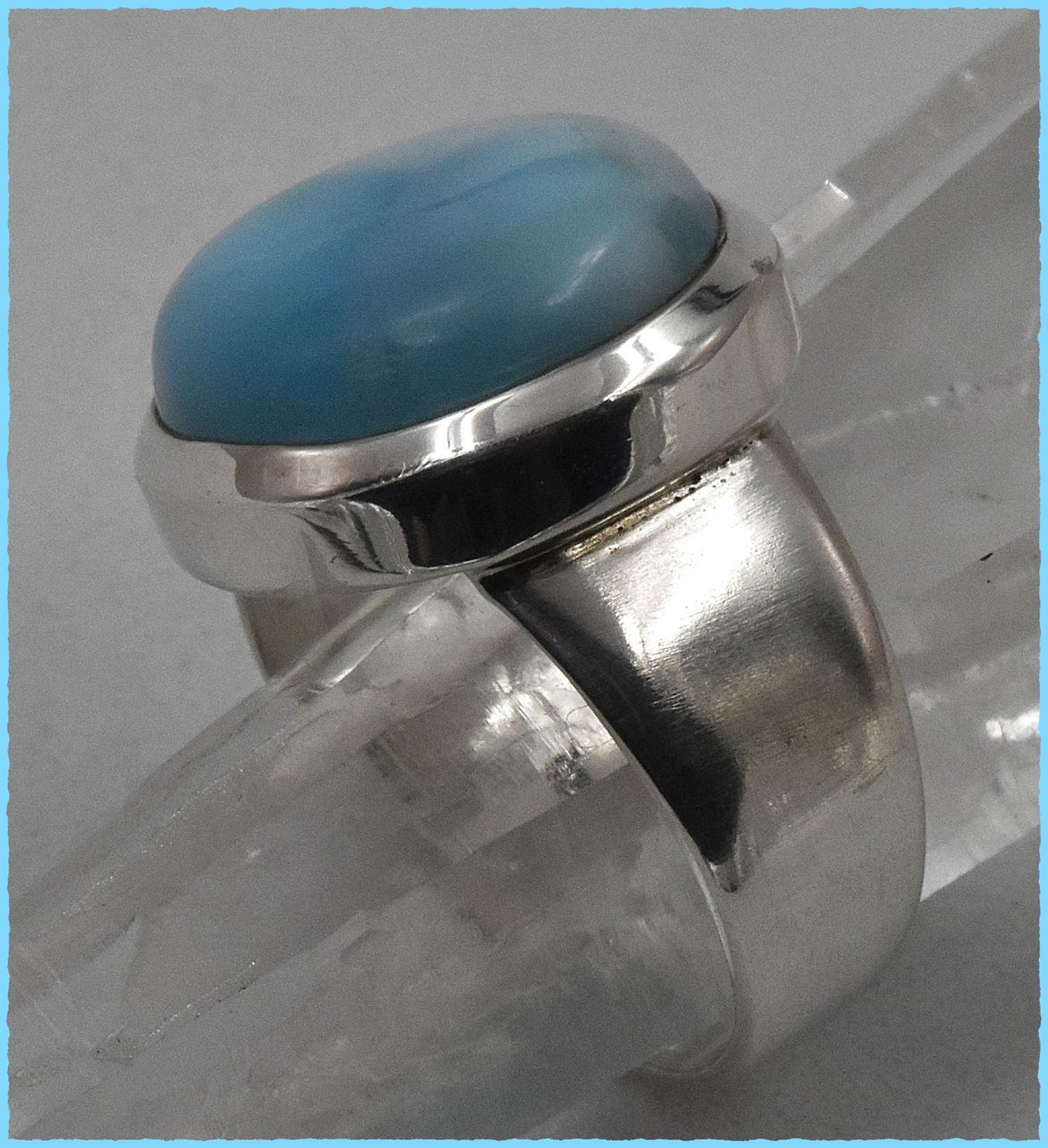 Ringe: ♛ Grosser Larimar 925 Silberring – Neu und originalverpackt aus Oberglatt ZH von hot_j8d9 3
