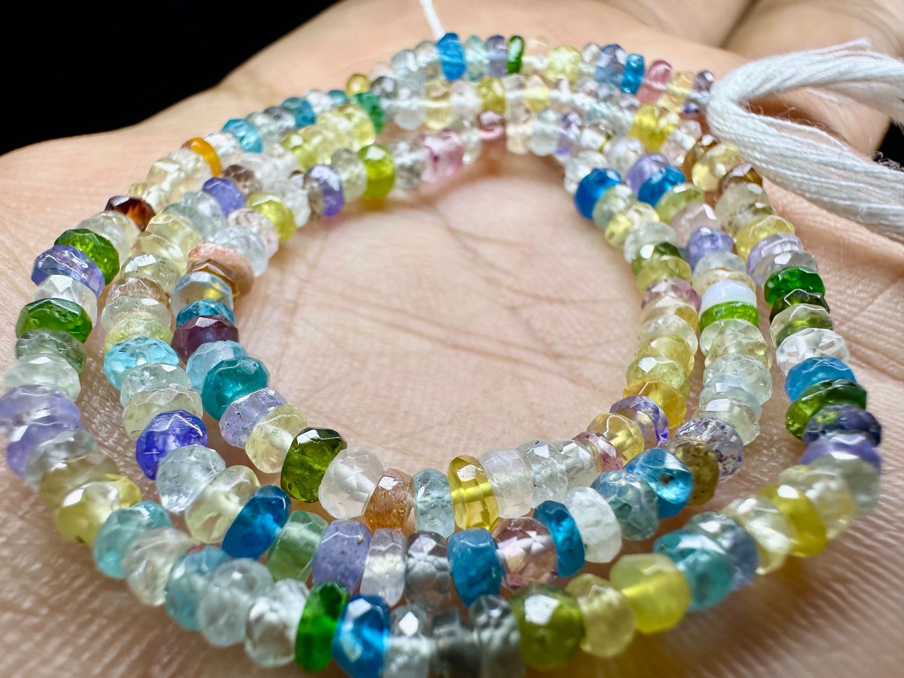 Pierres précieuses: Multi-Color Edelstein-Strang facettiert Tansanit Turmalin... – Neuf (Voir description) à Langenthal par Seelenfreunde