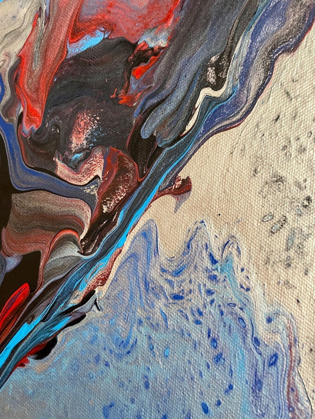 Dipinti: Acrylic Pouring Gemälde 30x80 Einzelstück – Nuovo (secondo la descrizione) da Hochdorf venduto da Jasminurschel 1