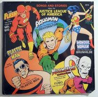 JUSTICE LEAGUE FLASH WONDER WOMAN VINYL LP RECORD 1975