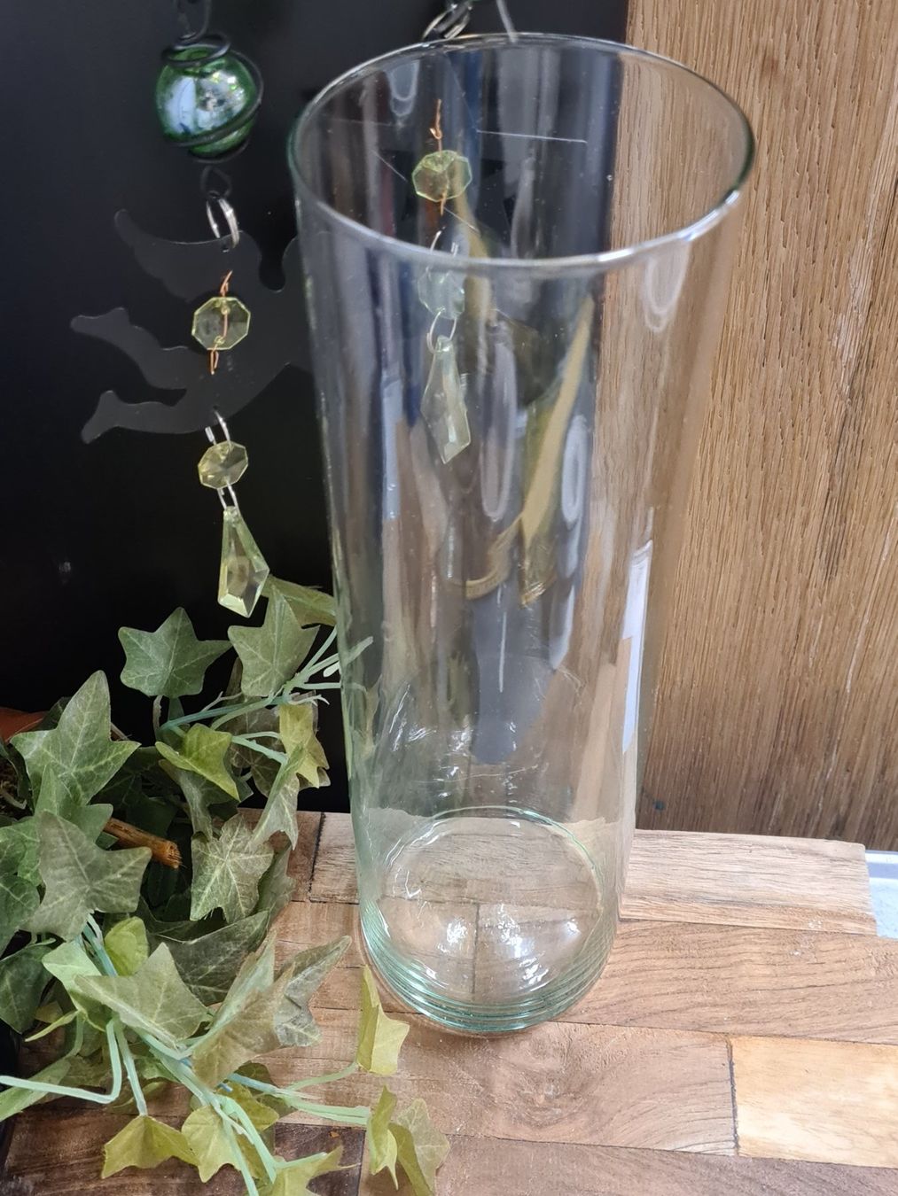 Vasi & Recipienti: Glas Vase, H 30x9cm – Usato da Amriswil venduto da kleindeko 2