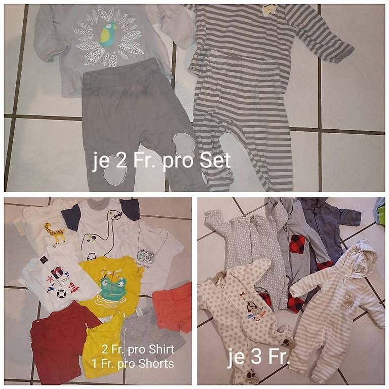 Lotti & Set di vestiti: Kleiderset (oder einzeln) Grösse 62/68 bzw. 3 bis 6 Monate – Usato da Würenlingen venduto da Steeefeli 1