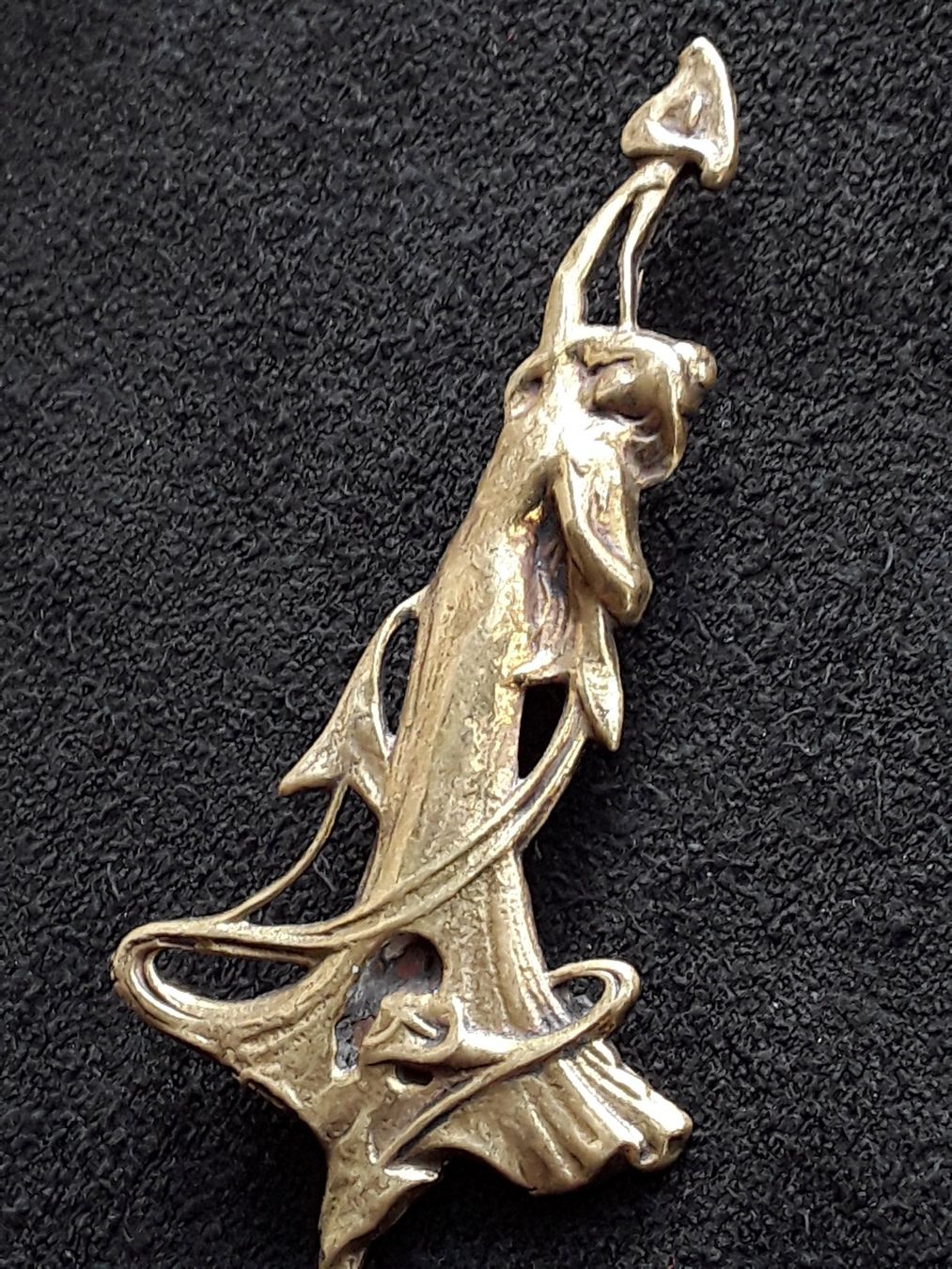 Spille & Fermagli: Originale Jugendstil Brosche Messing  um 1900 – Usato da Zürich venduto da helsan