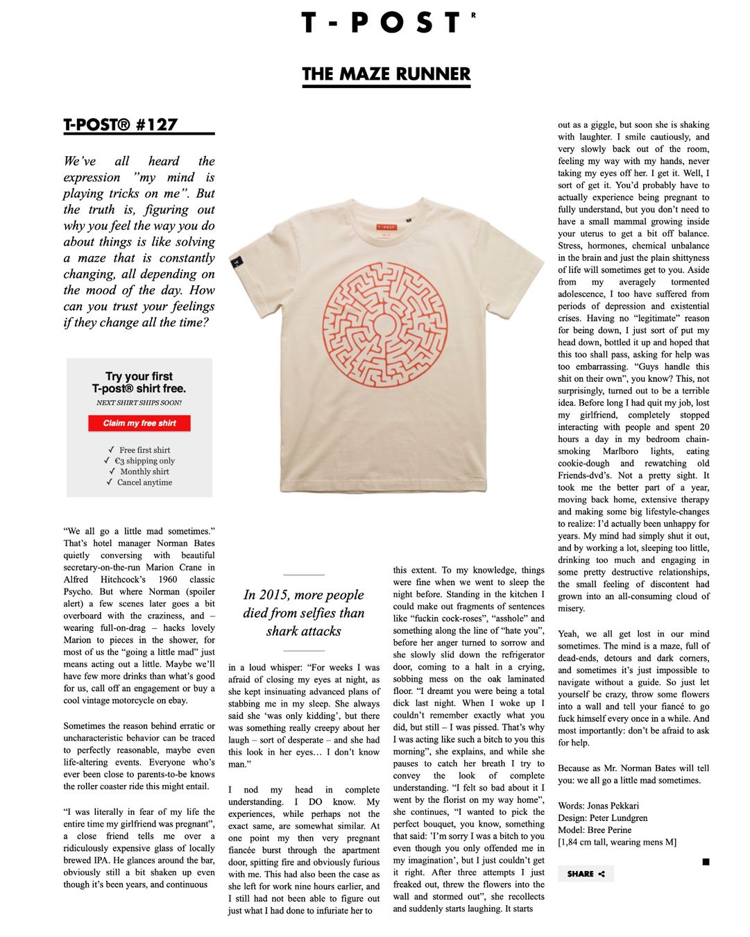 T-shirt: T-post.com Special T-Shirts mit Background - Grösse M – Nuovo e nell'imballaggio originale da Münsingen venduto da Omasaki