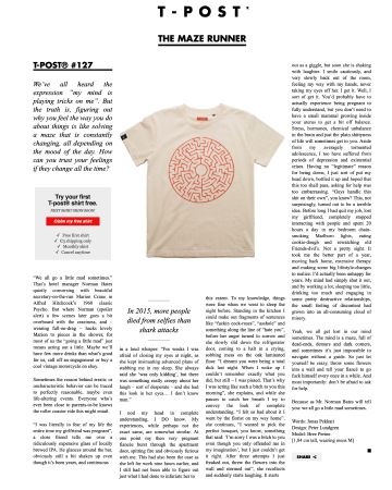 T-post.com Special T-Shirts mit Background - Grösse M